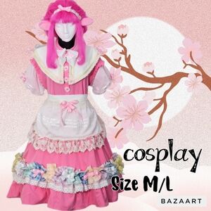 Japanese Anime Maid Cosplay Costume Lolita Halloween Costume M/Lg